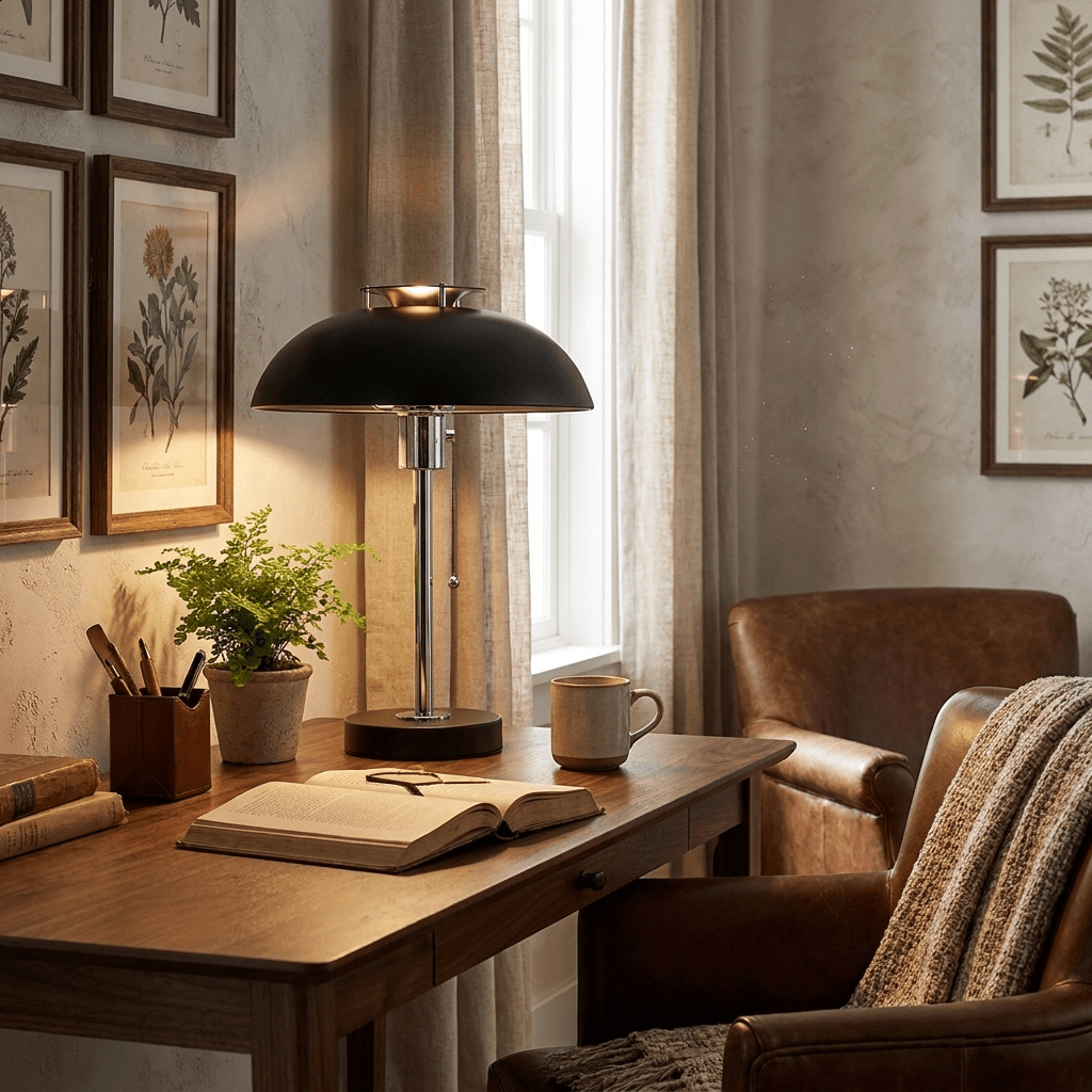 Domo Chrome Mushroom Table Lamp - Vakkerlight
