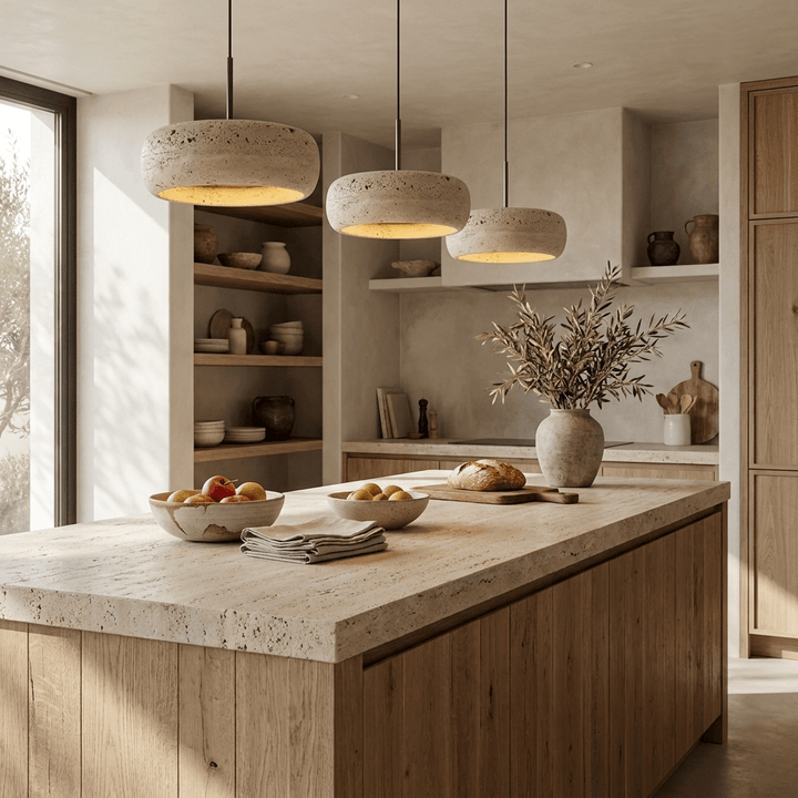 Donut Travertine Pendant Lamp - Vakkerlight