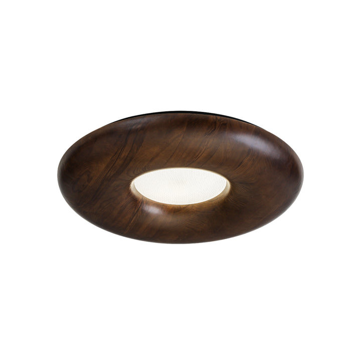 Deckenleuchte Donut aus Holz