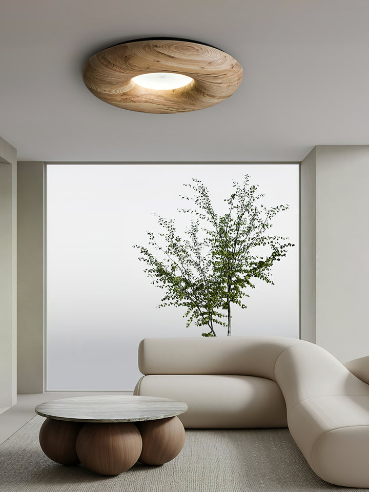 Donut Wood Ceiling Light