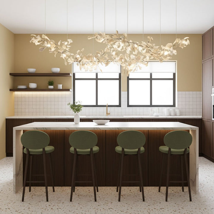 Double Layer Combination Gingko Chandelier - Vakkerlight