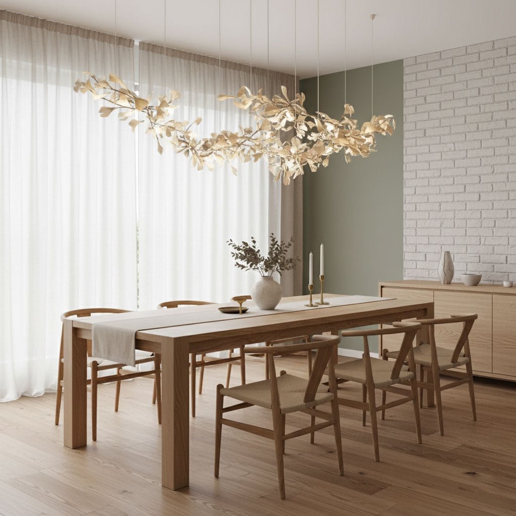 Double Layer Combination Gingko Chandelier - Vakkerlight