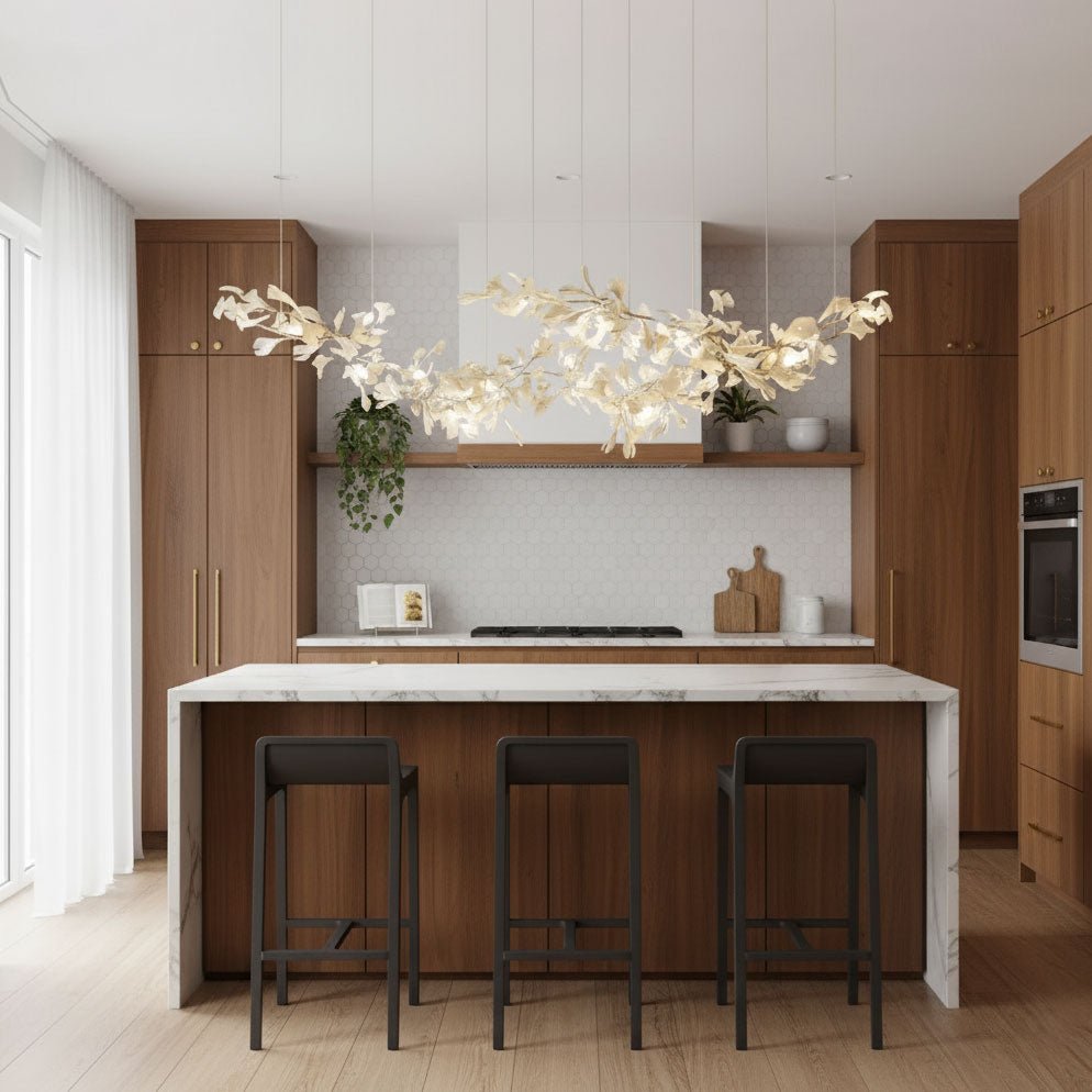 Double Layer Combination Gingko Chandelier - Vakkerlight
