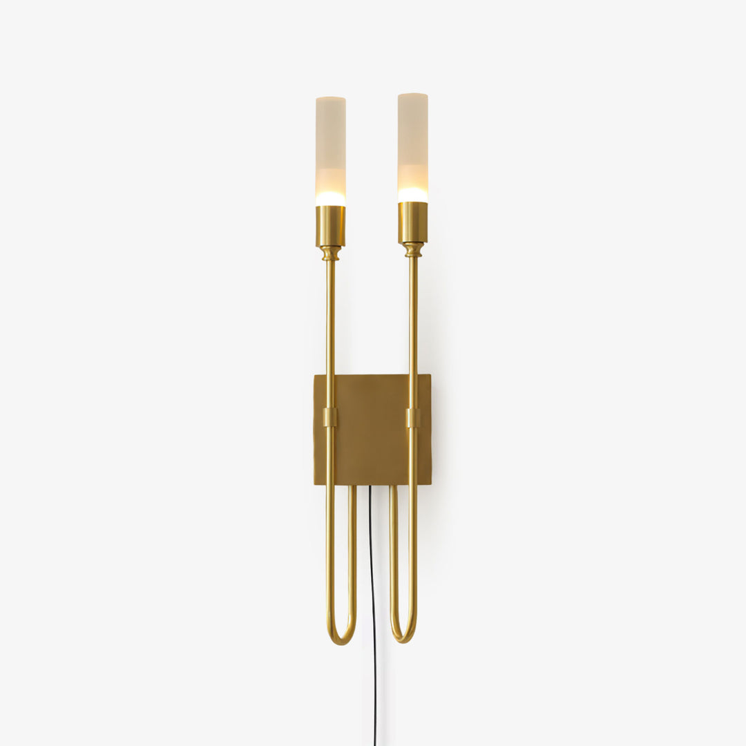 Double Arrow Plug-in Wall Sconce