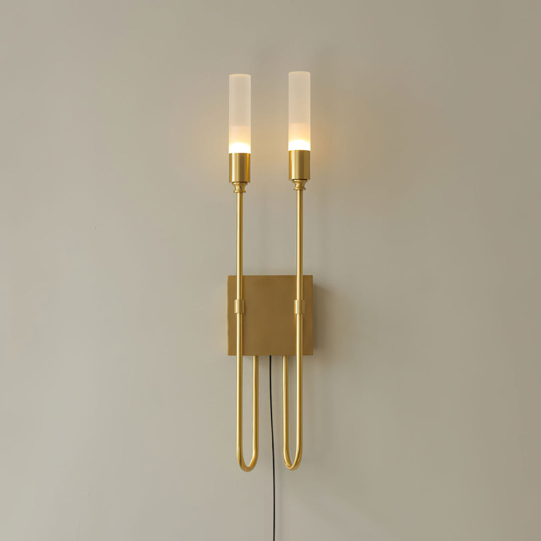 Double Arrow Plug-in Wall Sconce