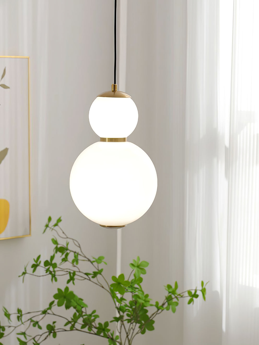 Double Globe Pendant Lamp