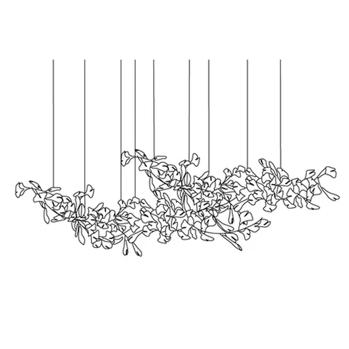 Double Layer Combination Gingko Chandelier