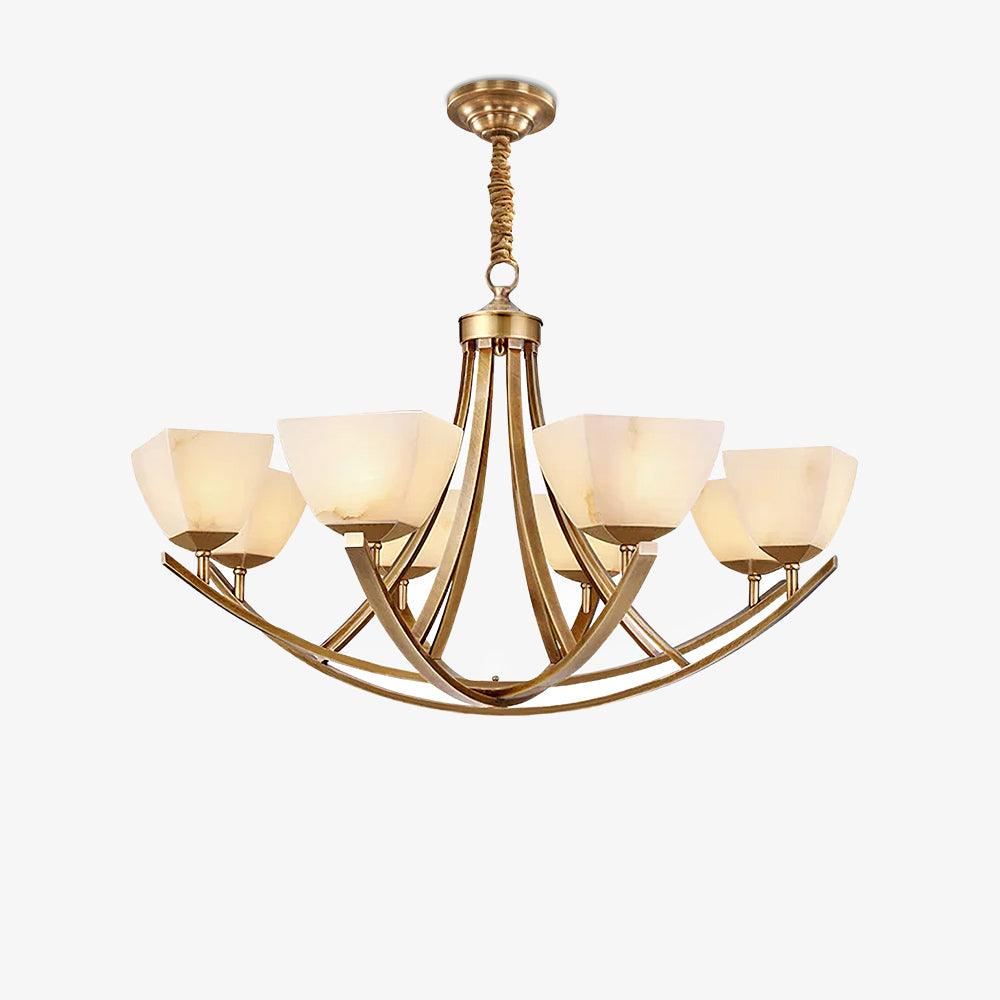 Dover Brass Chandelier - Vakkerlight