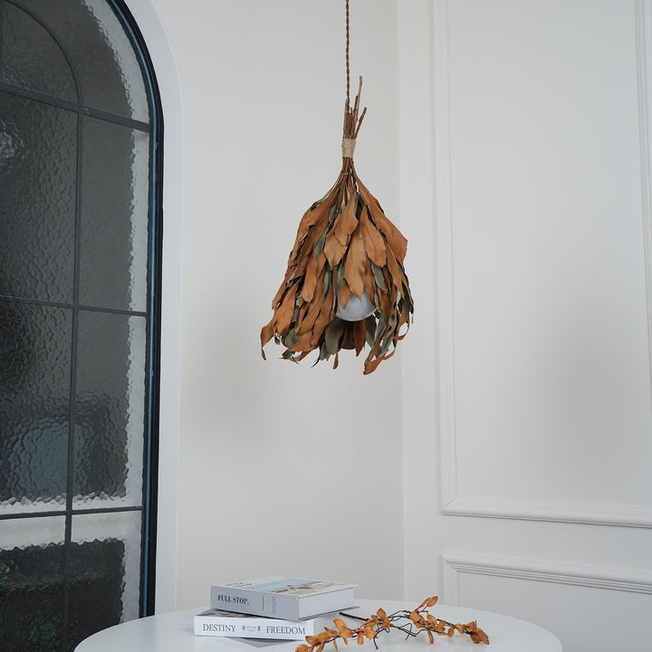 Dried Branch Leaf Pendant Lamp - Vakkerlight