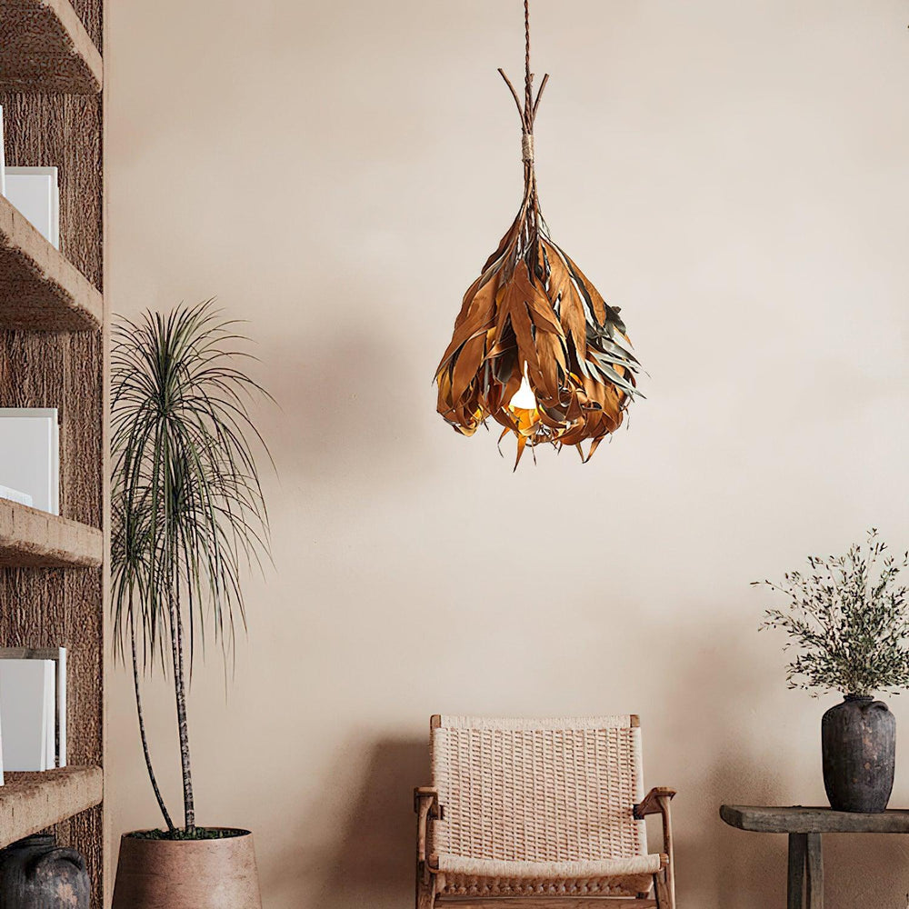 Dried Branch Leaf Pendant Lamp - Vakkerlight