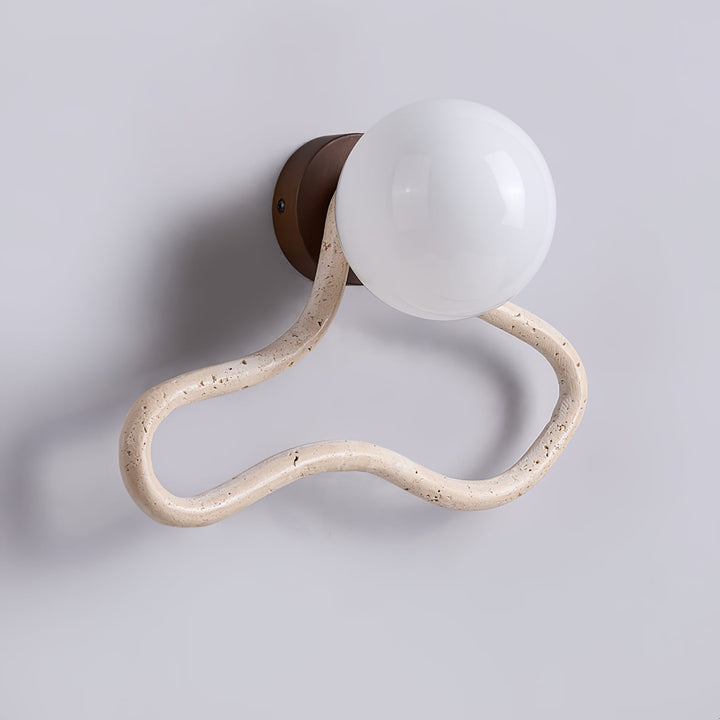 Driftform Travertine Wall Sconce - Vakkerlight