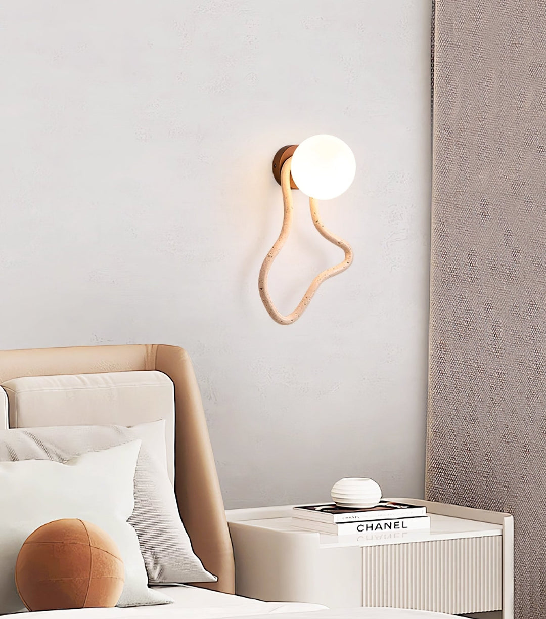 Driftform Travertine Wall Sconce - Vakkerlight