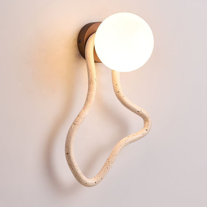 Driftform Travertine Wall Sconce - Vakkerlight