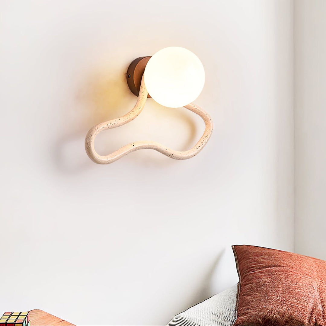 Driftform Travertine Wall Sconce - Vakkerlight