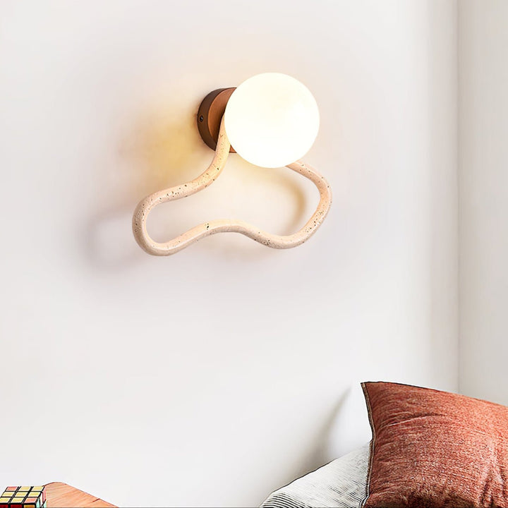 Driftform Travertine Wall Sconce - Vakkerlight