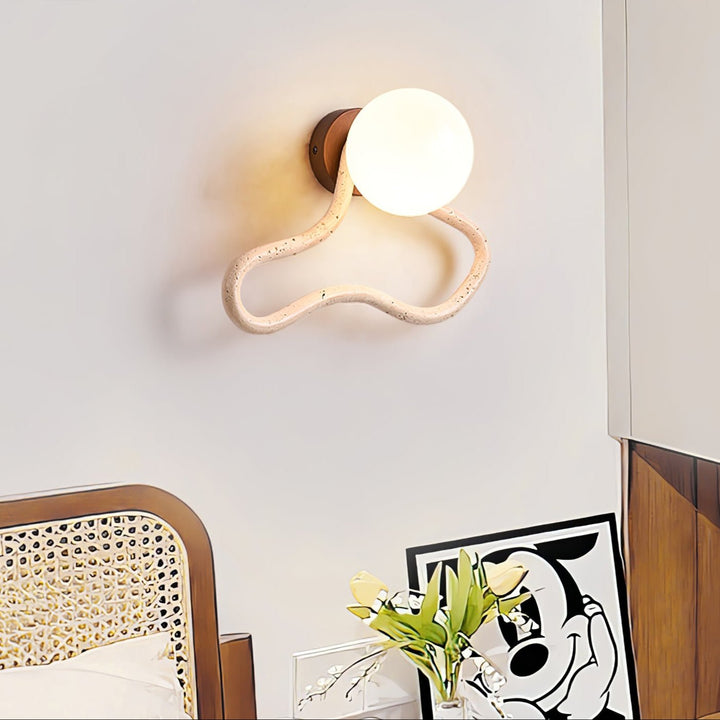 Driftform Travertine Wall Sconce - Vakkerlight