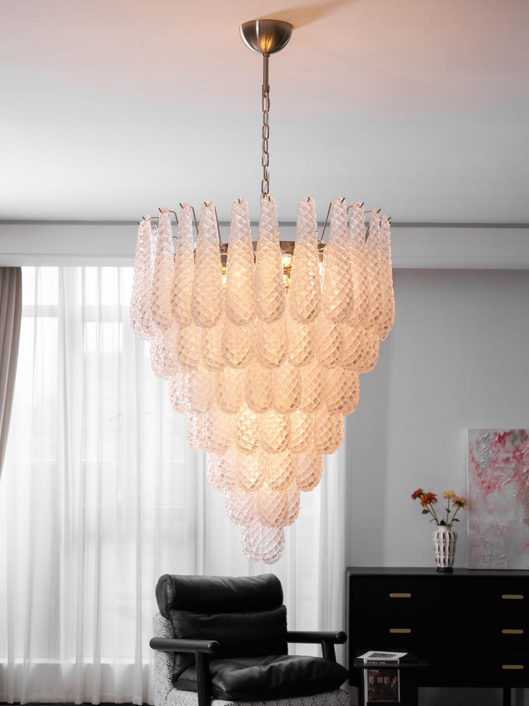 Murano Glass Droplet Chandelier - Vakkerlight