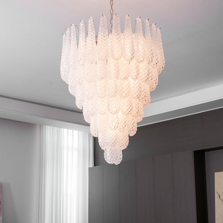 Murano Glass Droplet Chandelier - Vakkerlight