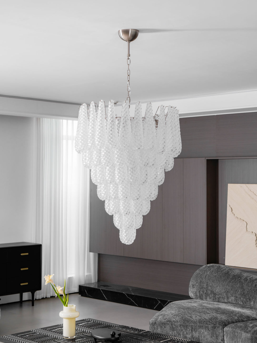 Murano Glass Droplet Chandelier - Vakkerlight