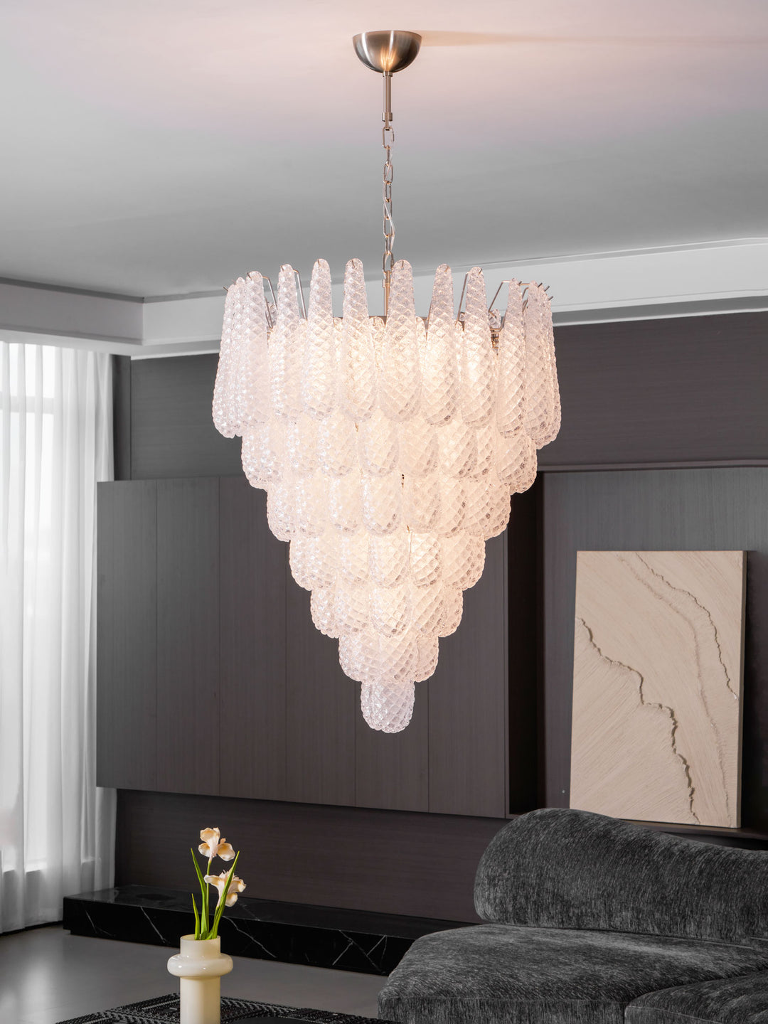 Murano Glass Droplet Chandelier - Vakkerlight