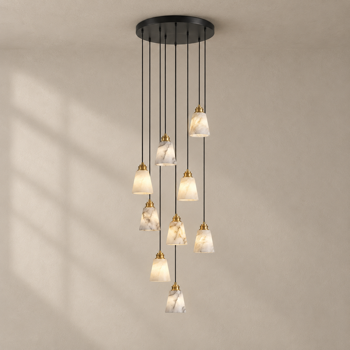 Droplet Alabaster-Pendelleuchte
