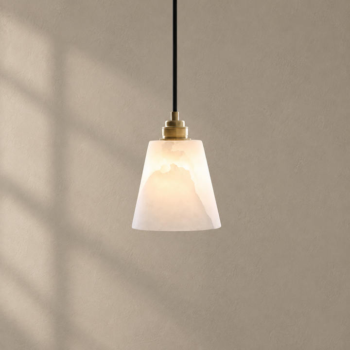Droplet Alabaster-Pendelleuchte