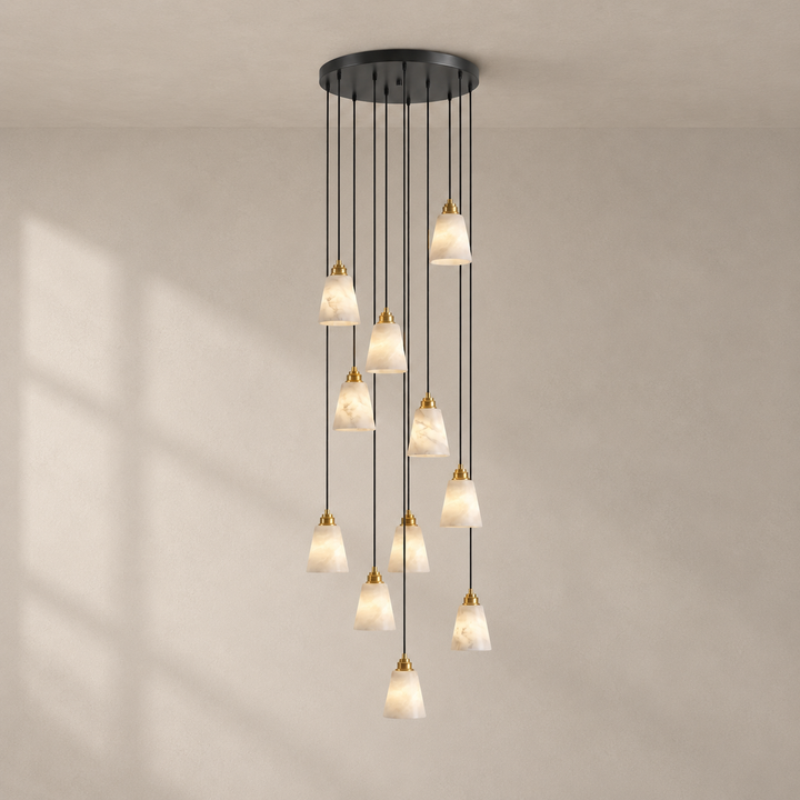 Droplet Alabaster-Pendelleuchte