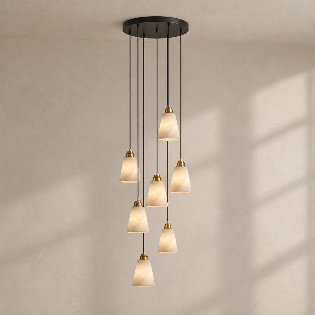 Droplet Alabaster-Pendelleuchte