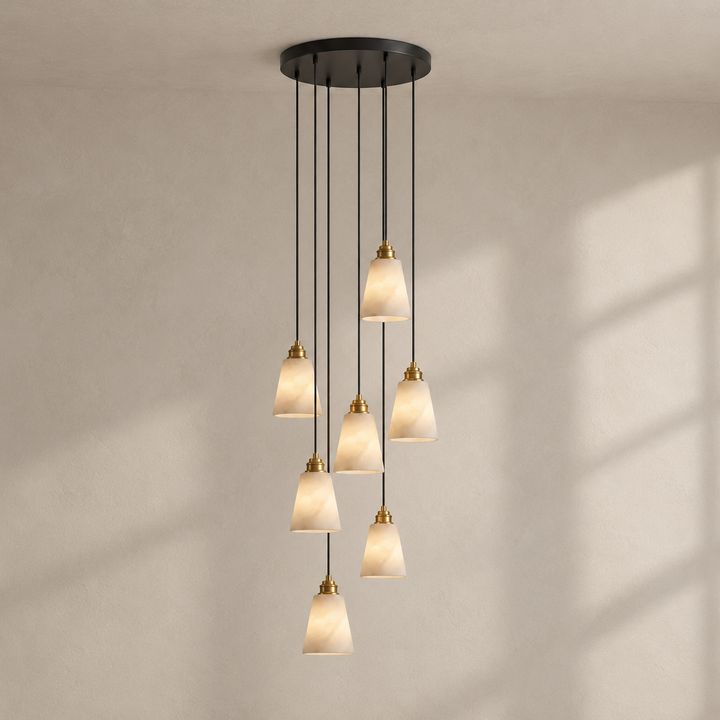 Droplet Alabaster-Pendelleuchte