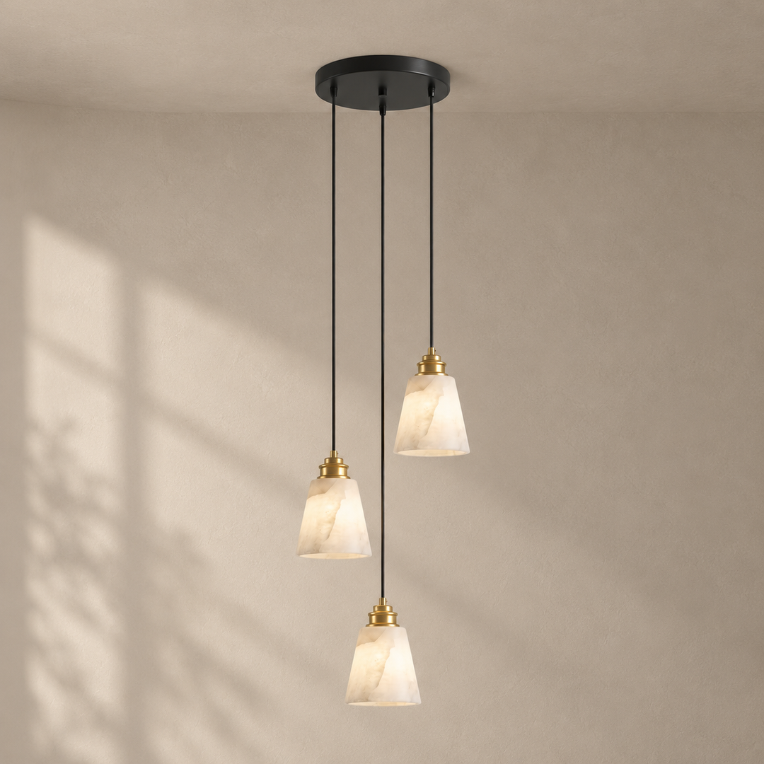 Droplet Alabaster-Pendelleuchte