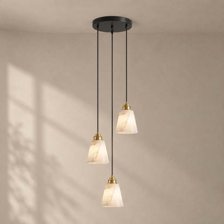 Droplet Alabaster-Pendelleuchte