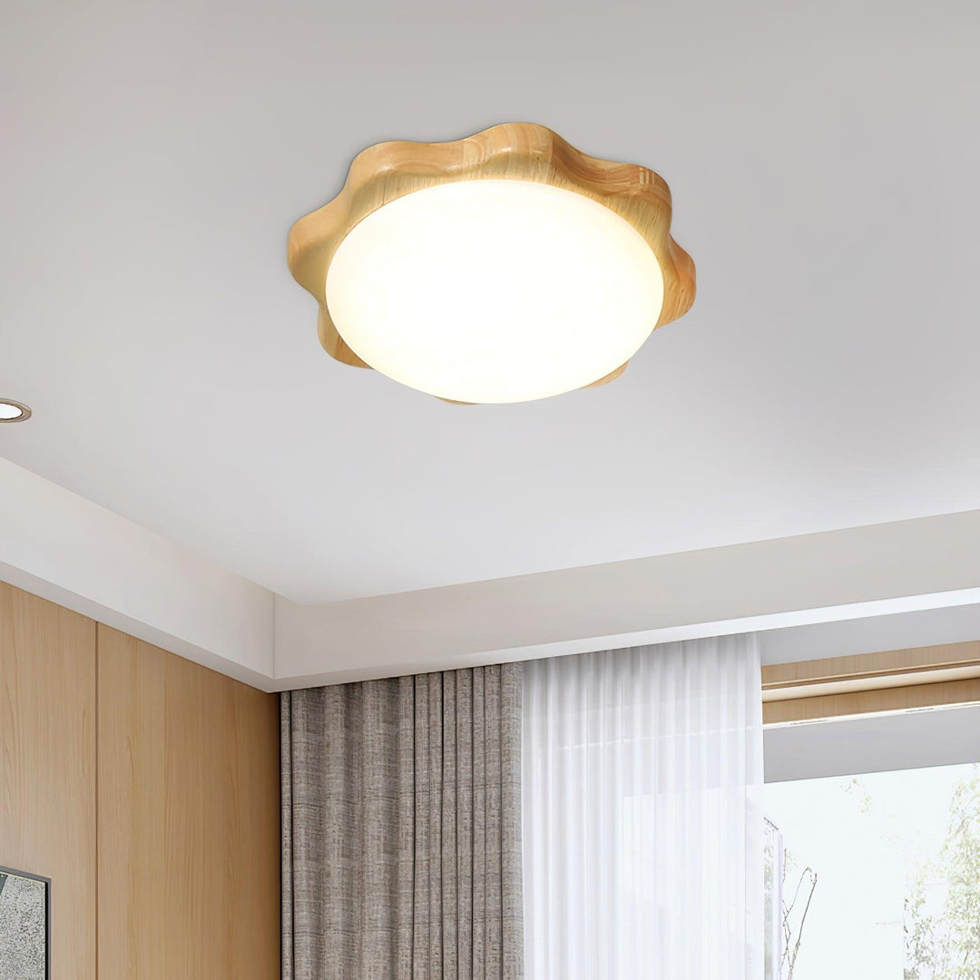 Drum Wood Ceiling Lamp - Vakkerlight