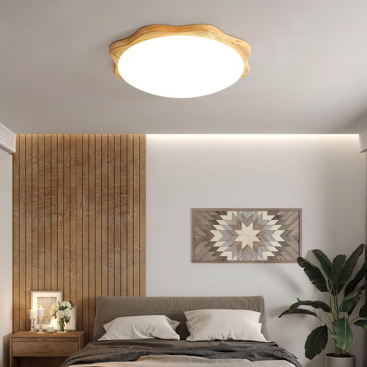 Drum Wood Ceiling Lamp - Vakkerlight