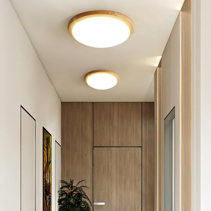 Drum Wood Ceiling Lamp - Vakkerlight