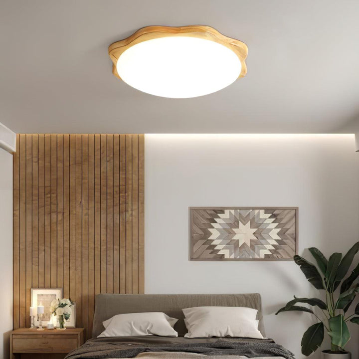 Drum Wood Ceiling Lamp - Vakkerlight