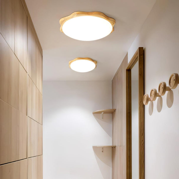 Drum Wood Ceiling Lamp - Vakkerlight