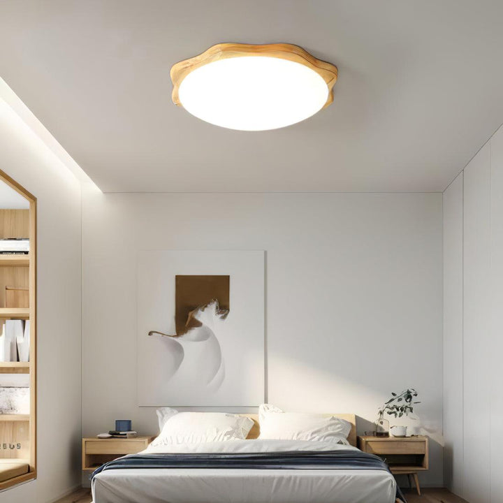 Drum Wood Ceiling Lamp - Vakkerlight