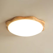 Drum Wood Ceiling Lamp