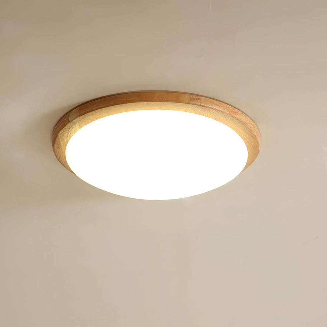 Drum Wood Ceiling Lamp - Vakkerlight