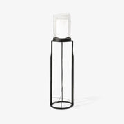 Dual Cylinder Glass Floor Lamp