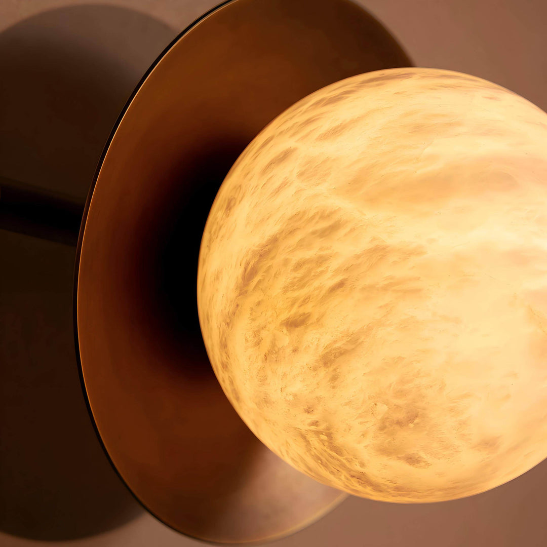 Dual Halo Alabaster Wall Light - Vakkerlight