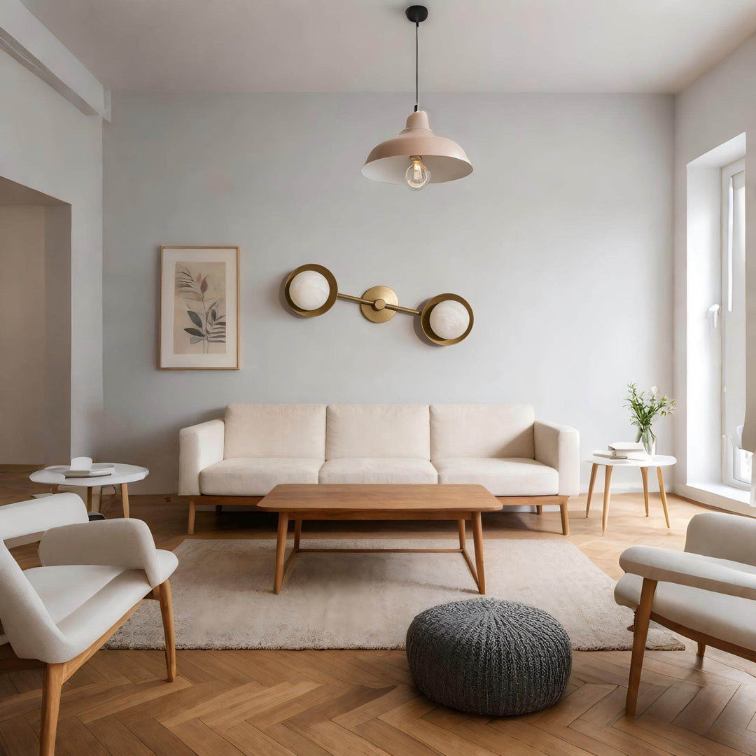 Dual Halo Alabaster Wall Light - Vakkerlight