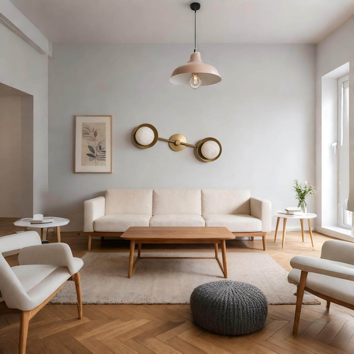 Dual Halo Alabaster Wall Light - Vakkerlight