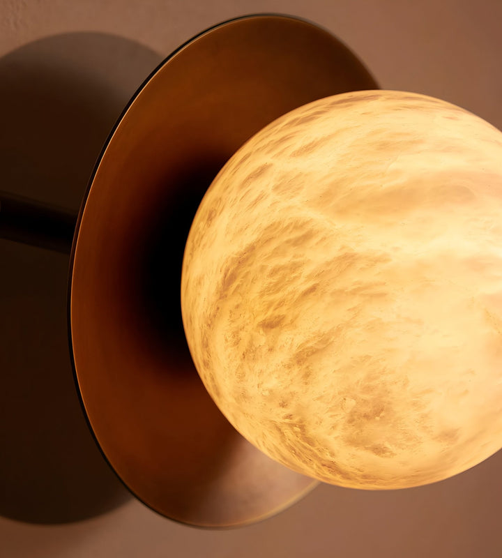 Dual Halo Alabaster Wall Light - Vakkerlight