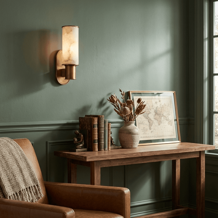 Dualis Alabaster Wall Sconce - Vakkerlight