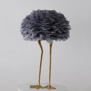 Duck Feet Feather Table Lamp