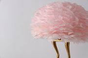 Duck Feet Feather Table Lamp
