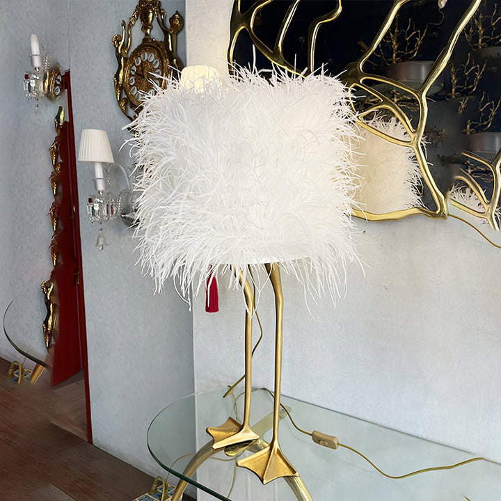 Duck Feet Feather Table Lamp - Vakkerlight