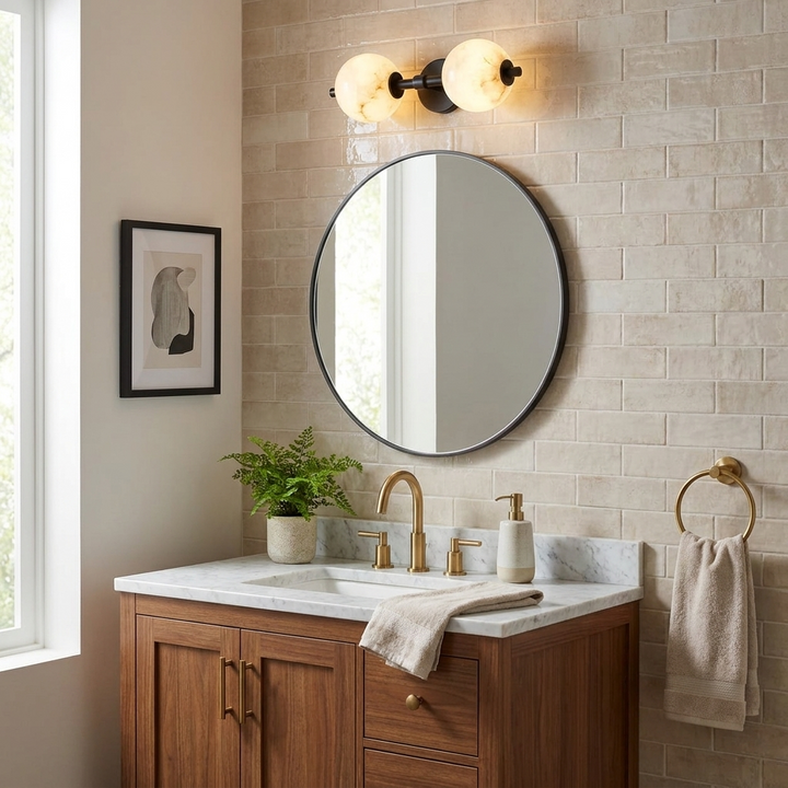 Duet Albast wandlamp