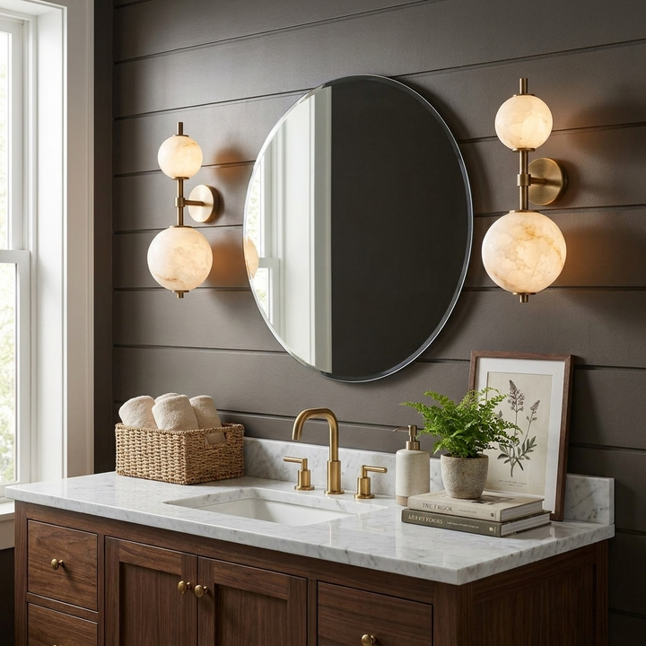 Duet Albast wandlamp